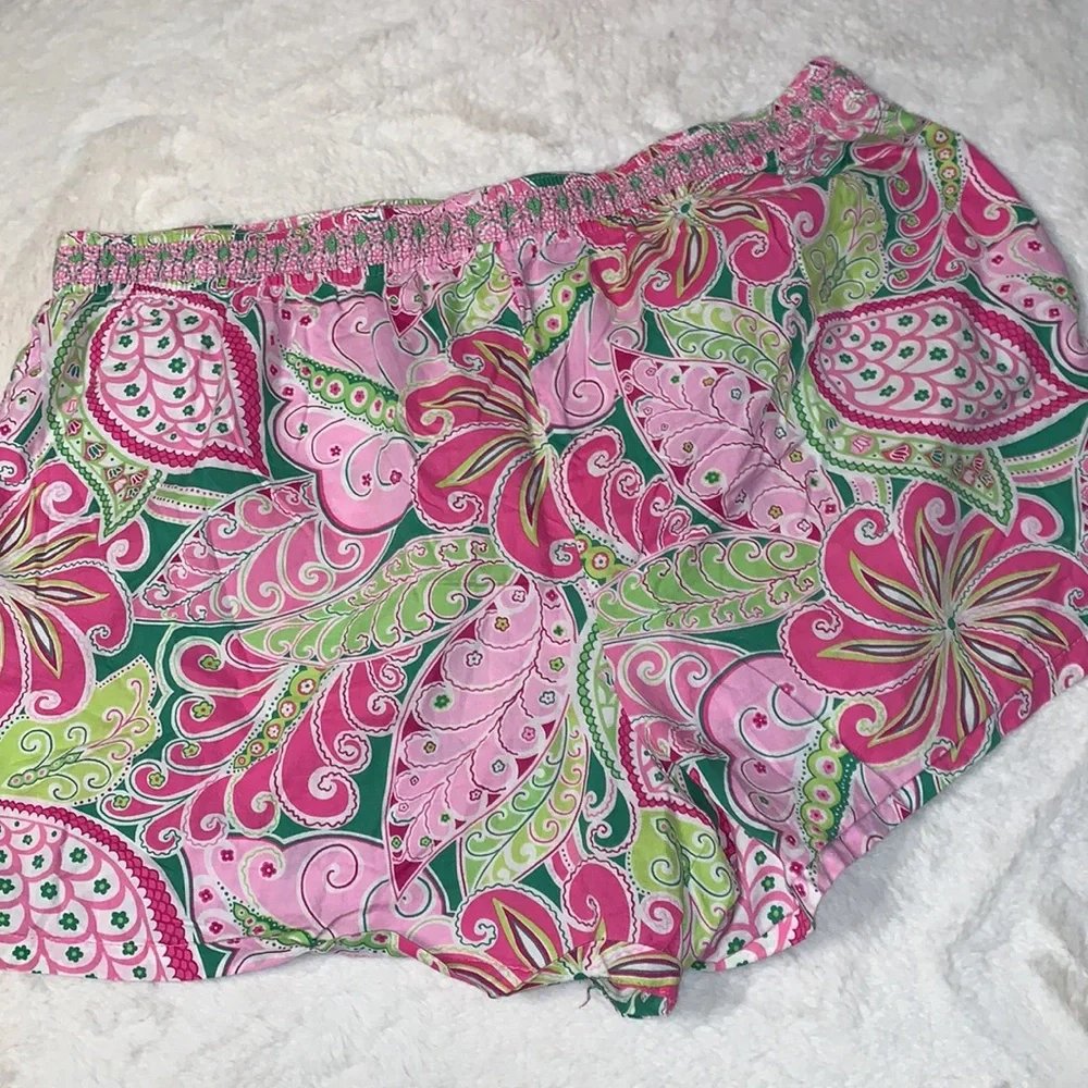 Large Vera Bradley 100% cotton paisley sleep pajama shorts
